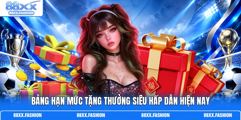 Bảng hạn mức tặng thưởng siêu hấp dẫn hiện nay
